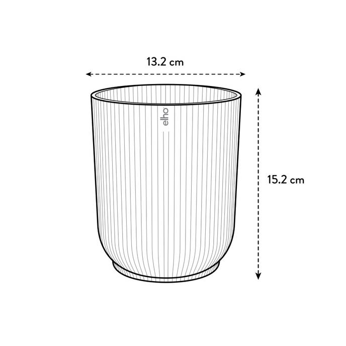 vibes fold orchidee hoog 12,5cm linnen wit